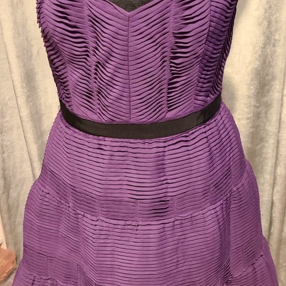 BCBG Max Azria Purple Strapless Dress Size 10 NWT - Picture 3 of 5